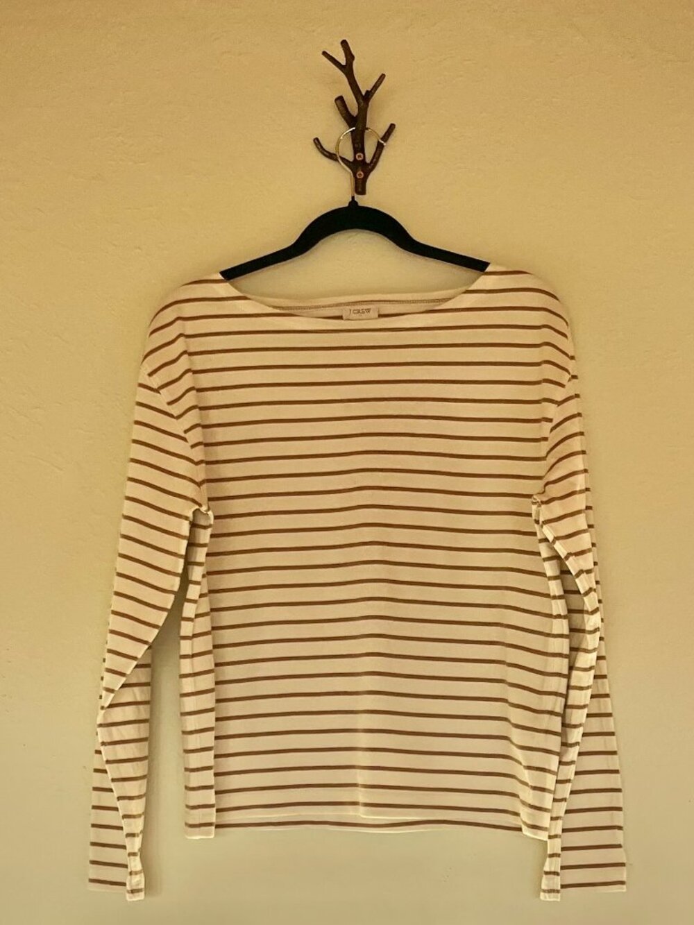 J .Crew Striped Long-Sleeve Top